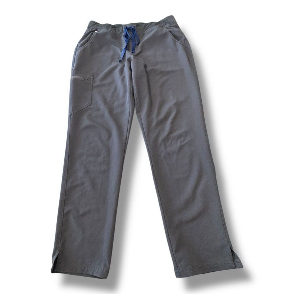 FIGS Scrub Pants Gray Rainbow Technical Collection Drawstring Women’s Size L